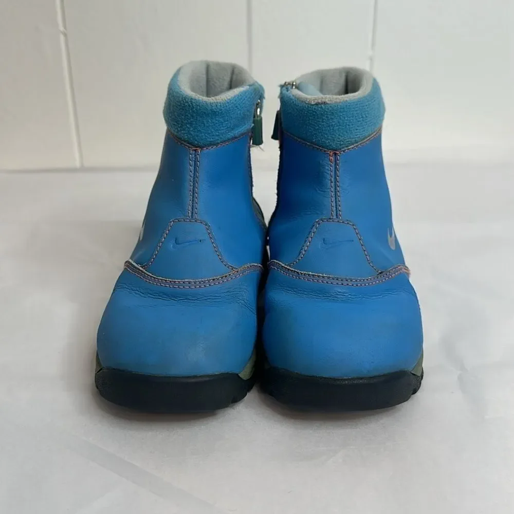 NIKE Watershield Light Blue Water Resistant Ankle Zip Up Rain/Snow Size 10